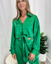 Load image into Gallery viewer, Emma Tie Satin Shirt