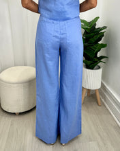 Load image into Gallery viewer, Harlow Linen Pants - PERIWINKLE