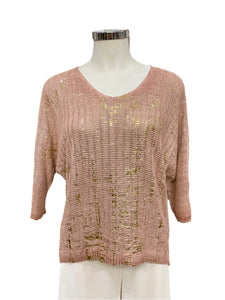 Foil Knit Top