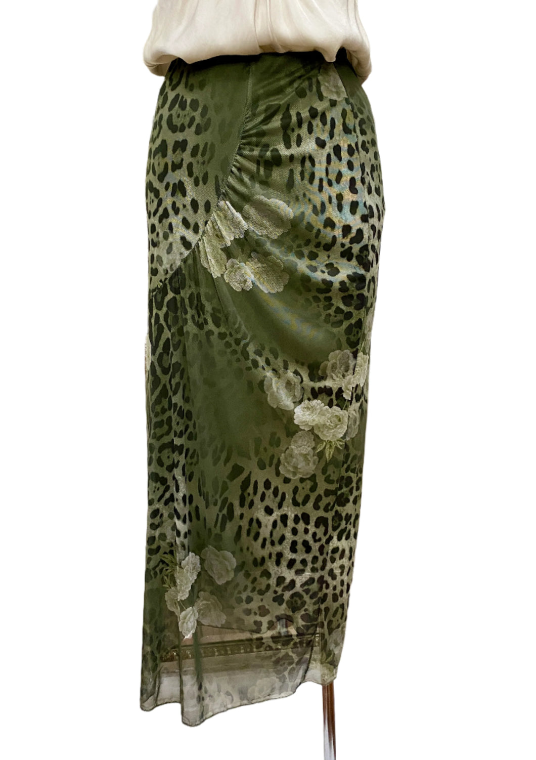 Bella Leopard Floral Skirt