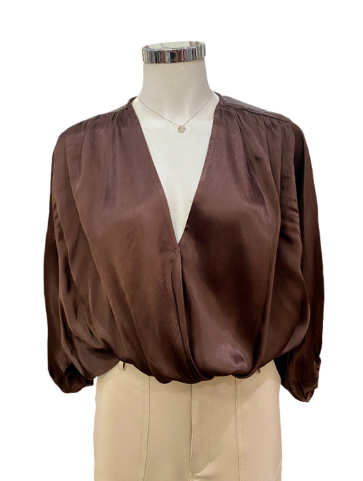 Hera Satin Drape Top