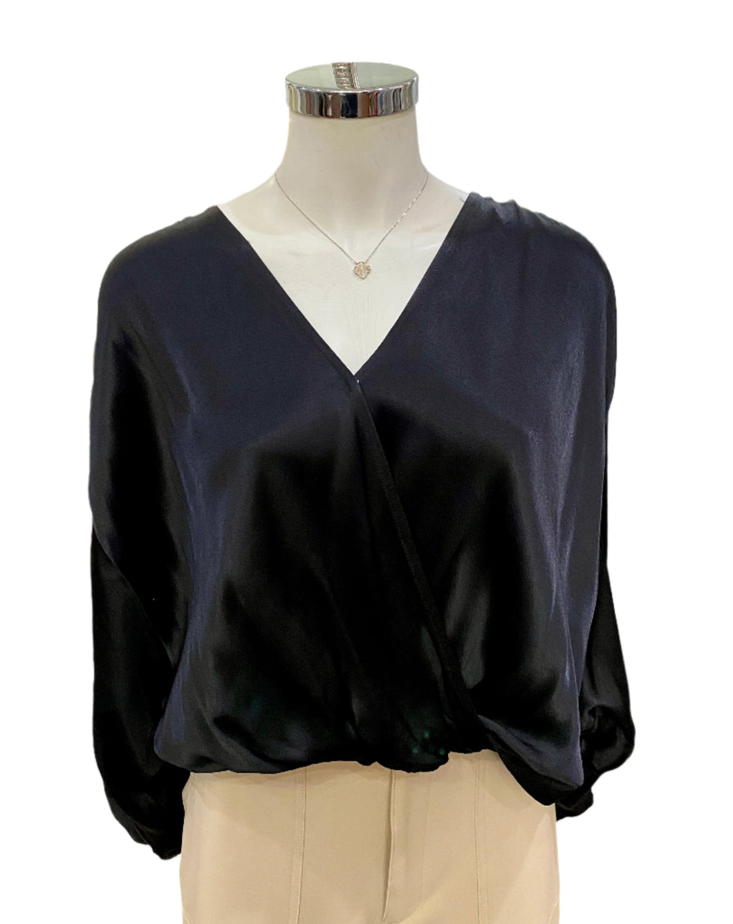Hera Satin Drape Top