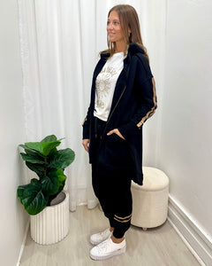 Charlie Stripe Hooded Jacket