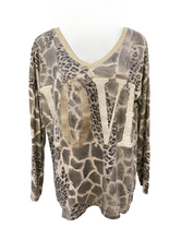 Load image into Gallery viewer, Love Animal Print Knit Top