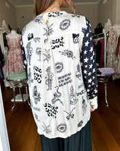 Load image into Gallery viewer, Ruby Yaya Sastri Shirt - Cream &amp; Black
