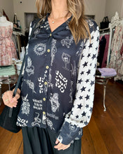 Load image into Gallery viewer, Ruby Yaya Sastri Shirt - Cream &amp; Black