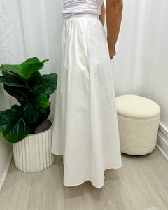 Zima Flowy A-Line Midi Skirt