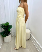 Load image into Gallery viewer, Malone Ruched Strapless Maxi Dress