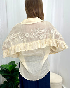 Wanda Embroidered Ramie Shirt