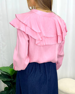 Micky Frilled Cupro Shirt
