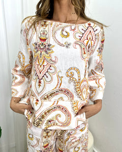 Phoenix Linen Top