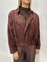 Load image into Gallery viewer, Raffie Faux Suede Bomber Jacket