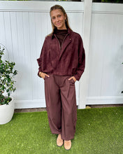 Load image into Gallery viewer, Raffie Faux Suede Bomber Jacket