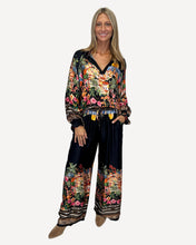 Load image into Gallery viewer, Lisa Silk Pant-Riviera Eclipse