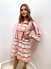 Load image into Gallery viewer, Mediterranean Dress - Pink/Red