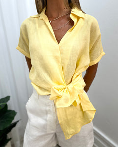 Aria Linen Top
