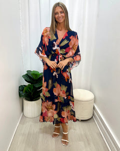 Marino Silk Midi Dress