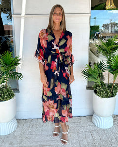 Marino Silk Midi Dress