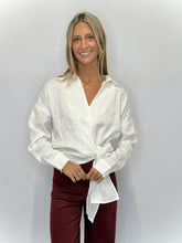Load image into Gallery viewer, Gus Tie Front Shirt - White