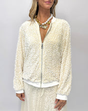 Load image into Gallery viewer, Trinny Velvet Sequin Bomber Jacket