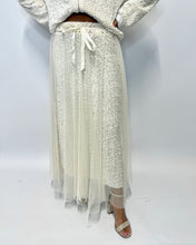 Load image into Gallery viewer, Trinny Sequin Skirt With Tulle Overlay
