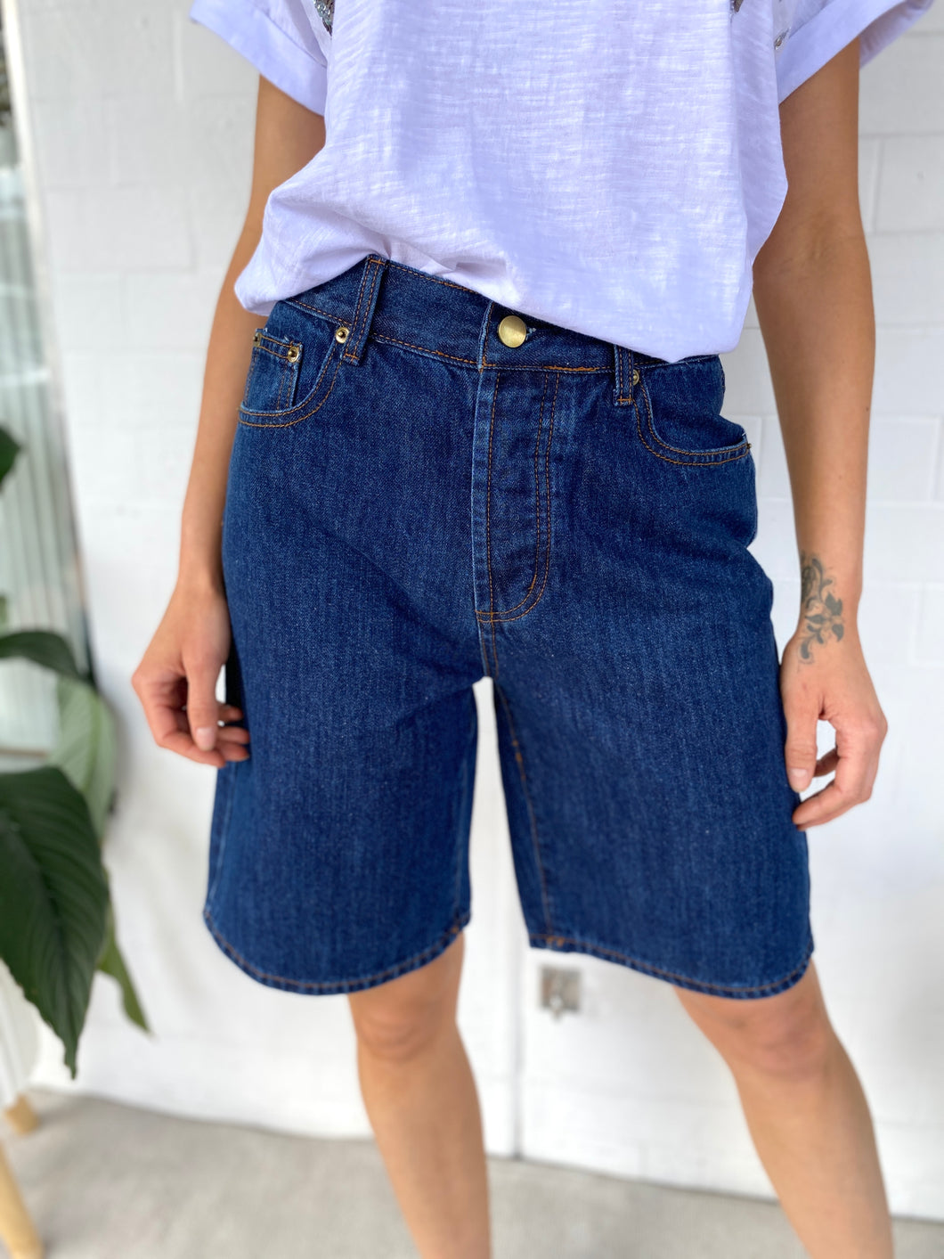 High Rd Denim Shorts