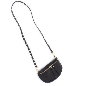 Obsessed Leather & Studs Bag Strap