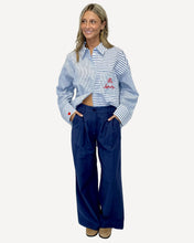 Load image into Gallery viewer, Mono Rose Striped Trousers