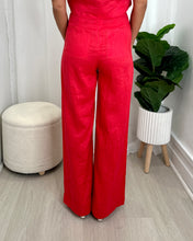 Load image into Gallery viewer, Harlow Linen Pants - Red
