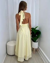Load image into Gallery viewer, Lemon Drops Halter Dress