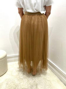 Sway Mesh Skirt - Tan