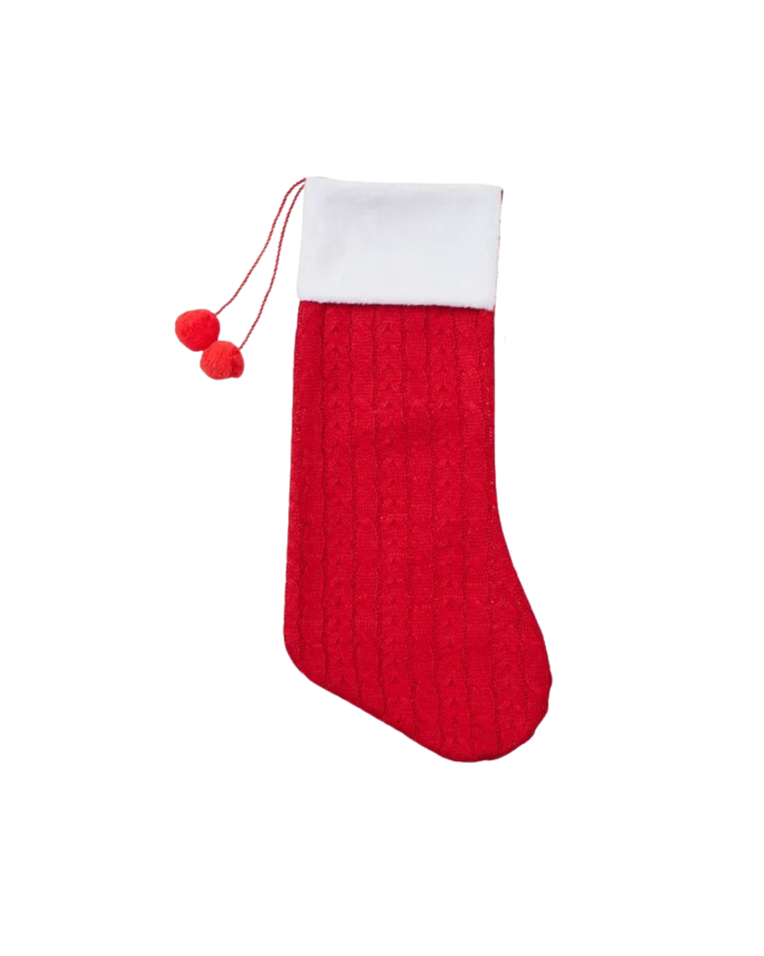 Cable Knit Stocking Poly