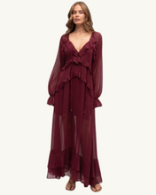 Load image into Gallery viewer, Kalinda Ruffle Maxi Dress