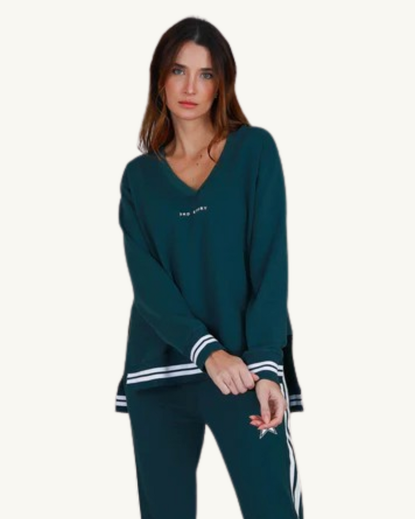 Pammy V Neck Sweatshirt