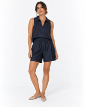 Load image into Gallery viewer, Tanner Pleated Lightweight Denim Top