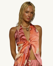 Load image into Gallery viewer, Kaeli Tie Front Halter Top