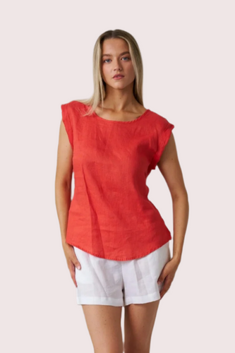 Leandra Linen Top