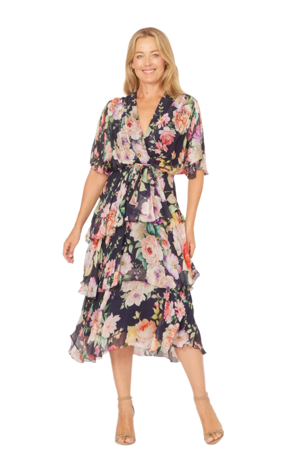 Narcissa Silk Midi Dress