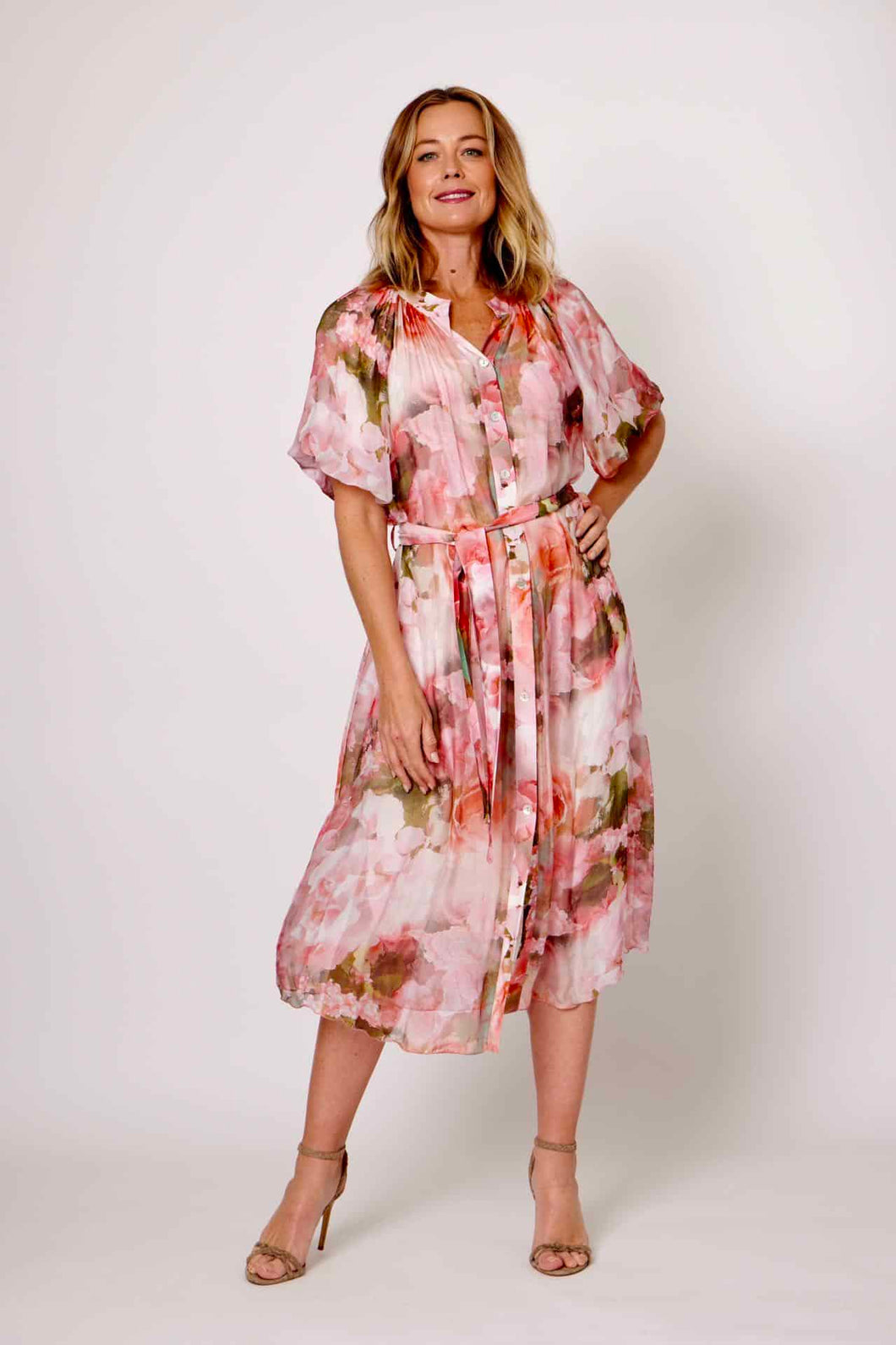 Valentina Silk Shirt Dress