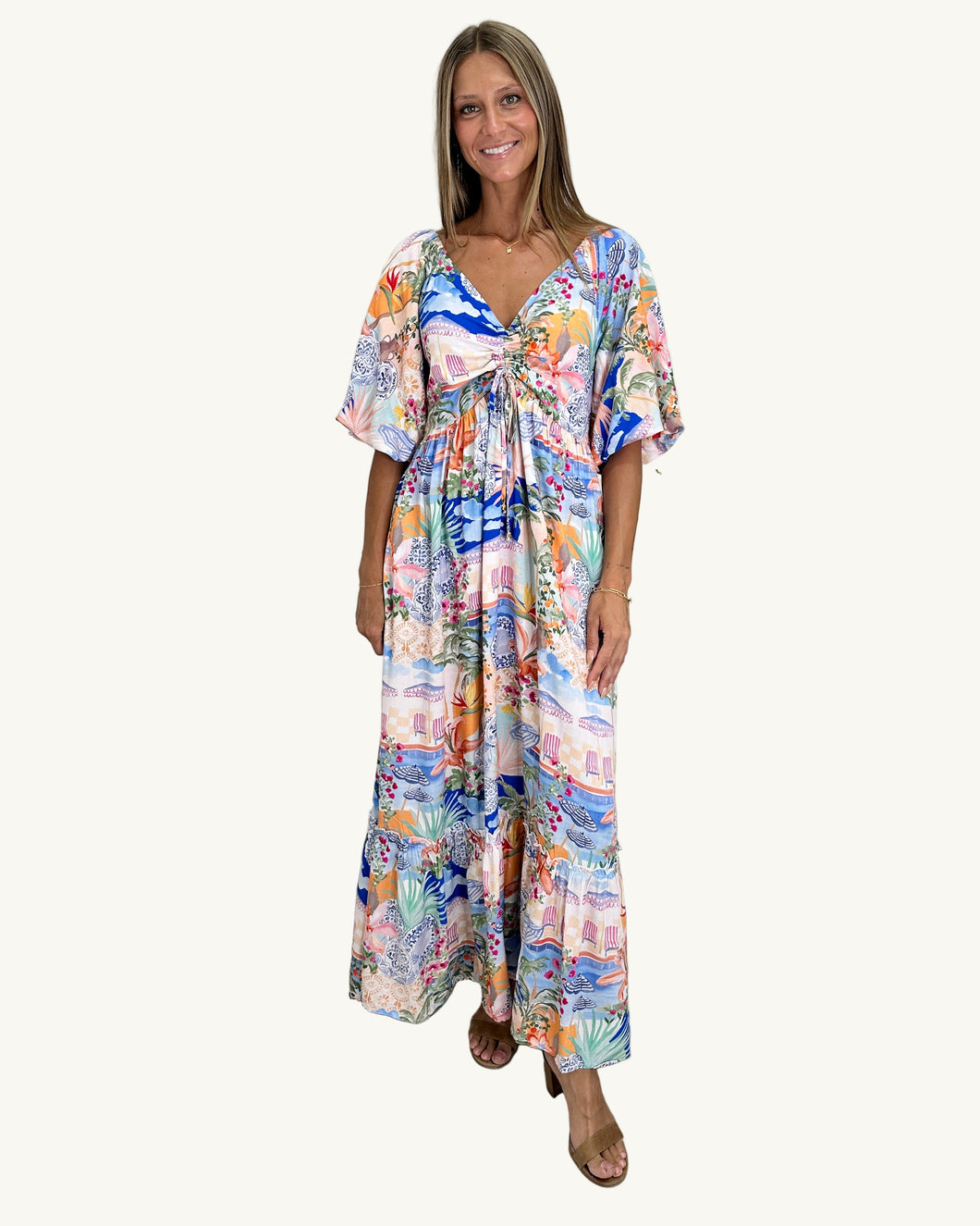 scenic print maxi