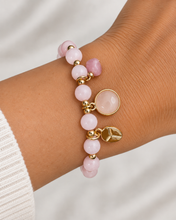 Load image into Gallery viewer, Lotus Bead Charm Bracelet