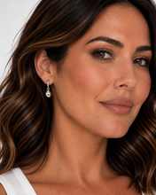 Load image into Gallery viewer, Lotus Dewdrop Huggie Earrings