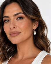 Load image into Gallery viewer, Lotus Petal Pearl Earrings