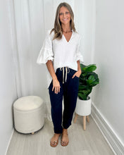 Load image into Gallery viewer, Luxe Linen Pants - Navy