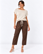 Load image into Gallery viewer, Luxe Linen Pants - Chocolate