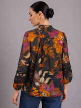 Load image into Gallery viewer, Midnight Bloom Blouse
