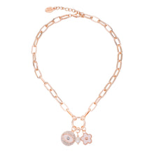 Load image into Gallery viewer, Lotus Charm Pearl Necklace