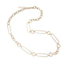 Load image into Gallery viewer, Lotus Paperclip Chain Necklace