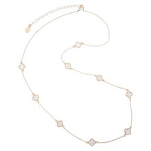 Load image into Gallery viewer, Lotus 9 Clovers Long Necklace