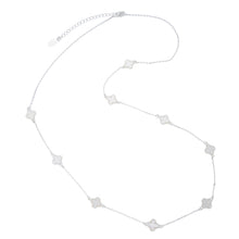 Load image into Gallery viewer, Lotus 9 Clovers Long Necklace